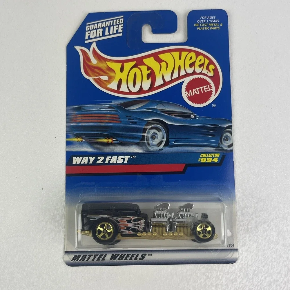 Hot Wheels Way 2 Fast Collector 994 Black Gold Silver Hot Rod
